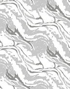 Abstract Swirls Light Gray Design Rug