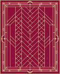 Art Deco Geometric Pattern Rug