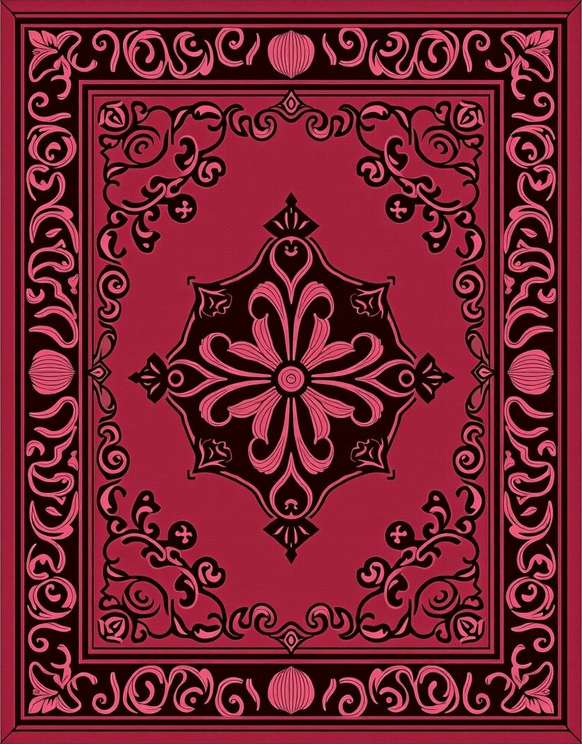 Ornate Floral Decorative Area Rug