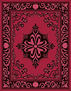 Ornate Floral Decorative Area Rug