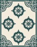 Classic Floral Motif Border Design Rug