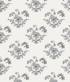 Classic Floral Scroll Pattern Rug