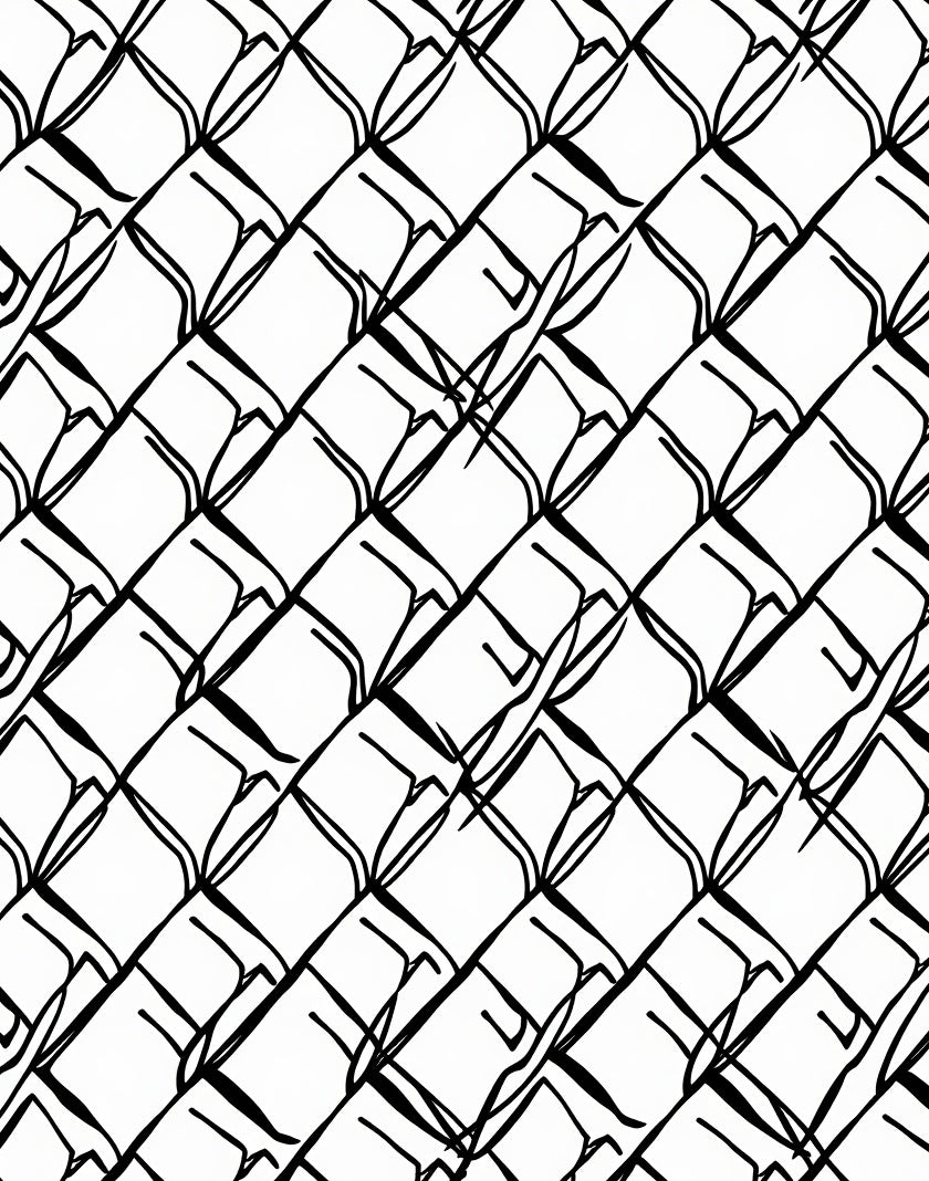 Abstract Diamond Chain Pattern Rug