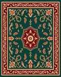 Ornate Floral Medallion Pattern Rug