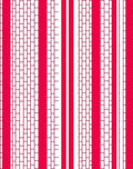 Red Vertical Brick Stripe Pattern Rug