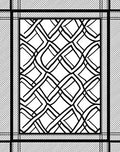 Inlaid Interlocking Diamond Pattern Rug