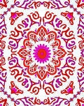 Vibrant Mandala Floral Pattern Rug