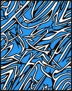 Dynamic Abstract Graphic Flow Rug
