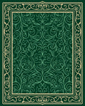 Elegant Emerald Floral Swirls Rug