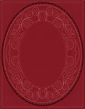 Elegant Red Floral Scroll Medallion Rug