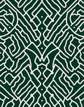 Abstract Maze Patterned Graphic Rug