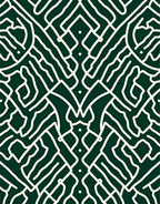 Abstract Maze Patterned Graphic Rug