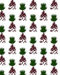 Emerald Green Woodland Tree Arrangement Rug