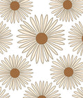 Retro Daisy Pattern Rug