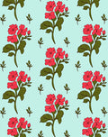 Coral Bloom Floral Pattern Rug