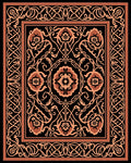 Elegant Floral Swirls Inlay Pattern Rug