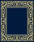 Elegant Floral Scroll Border Design Rug