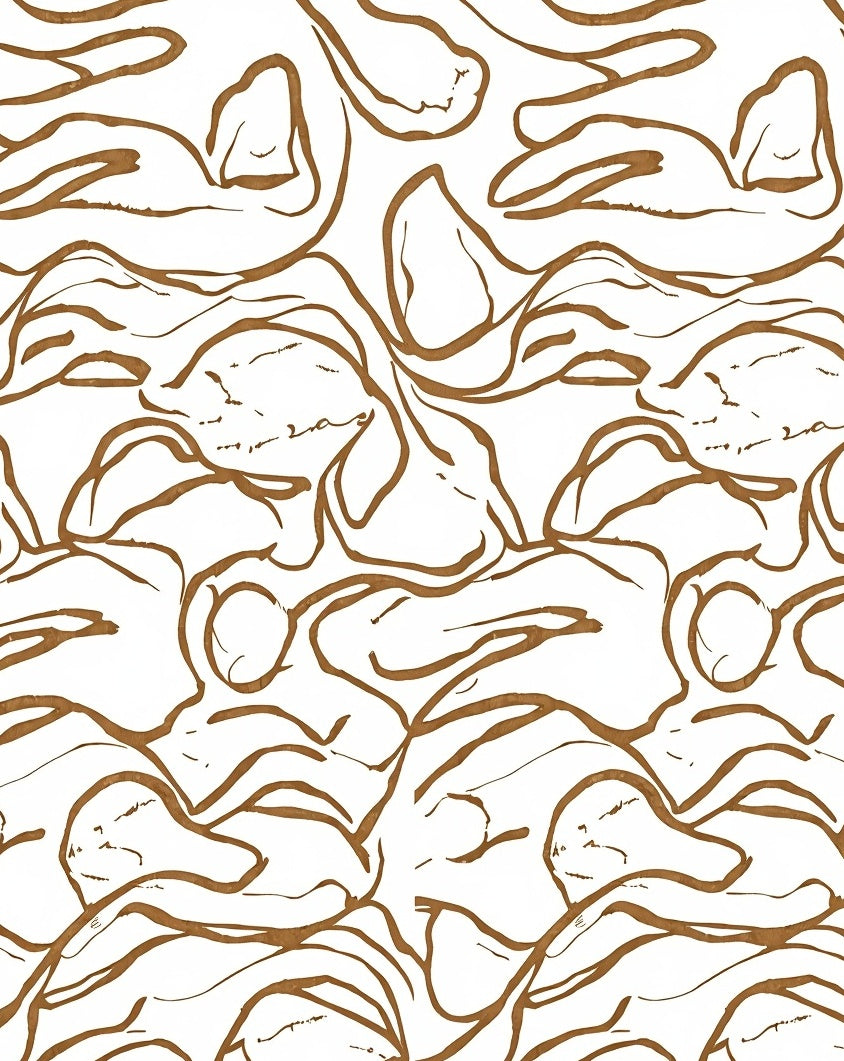 Abstract Organic Line Pattern Rug