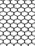 Abstract Black White Geometric Chain Rug