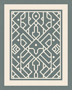 Modern Geometric Lines Pattern Rug