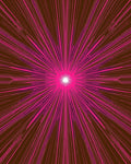 Radiant Burst Pink Brown Abstract Pattern Rug