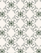 Nature Inspired Petal Geometric Design Rug