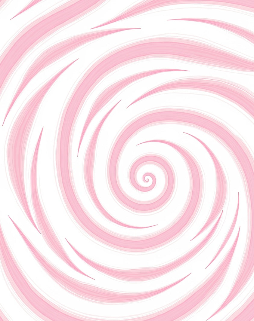 Pink Swirl Brushstroke Abstract Pattern Rug