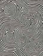 Abstract Black White Swirl Design Rug