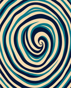Tidal Swirl Abstract Design Rug