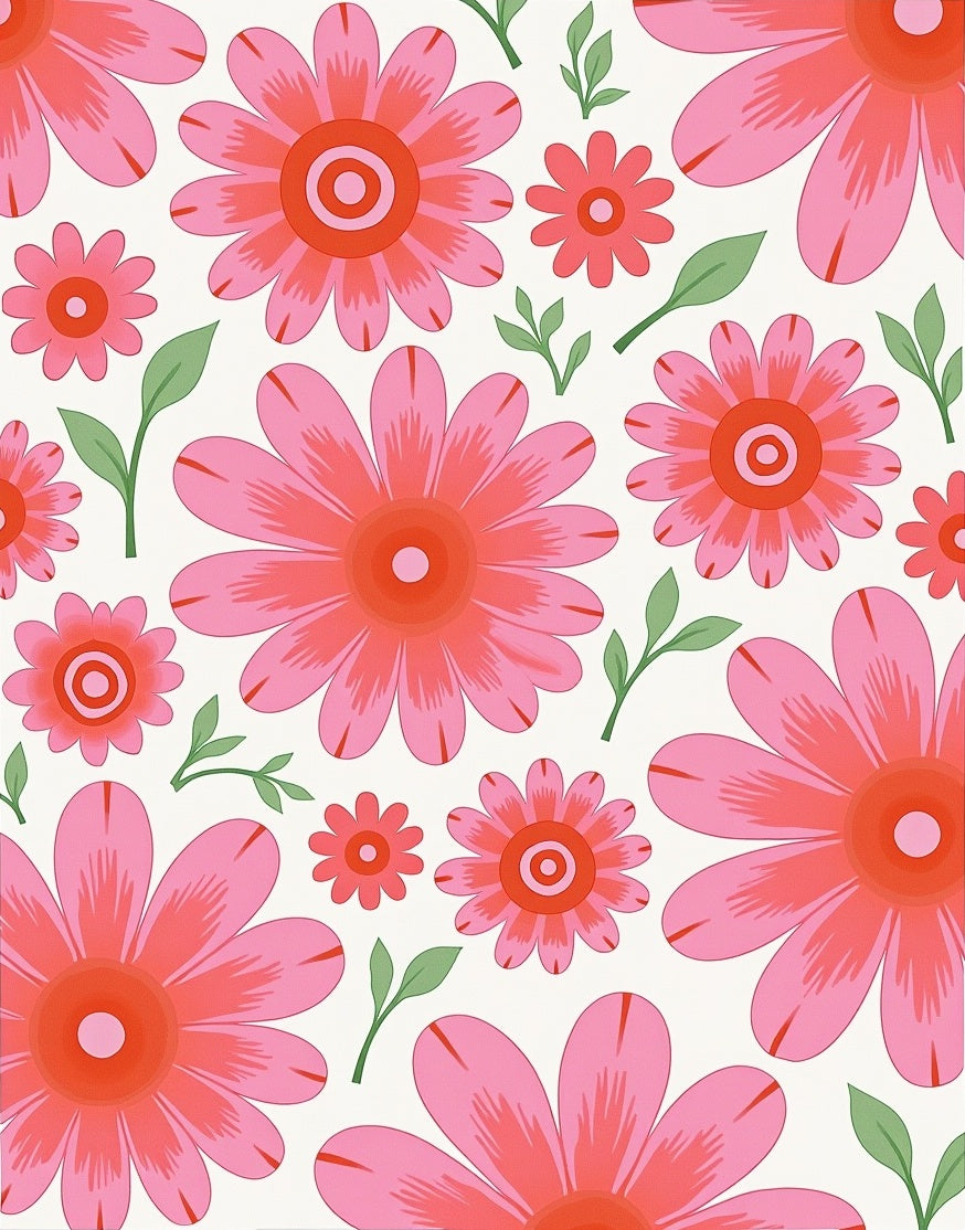 Retro Flower Garden Cream Rug