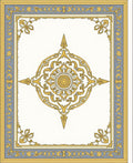 Grand Floral Medallion Blue Gold Rug