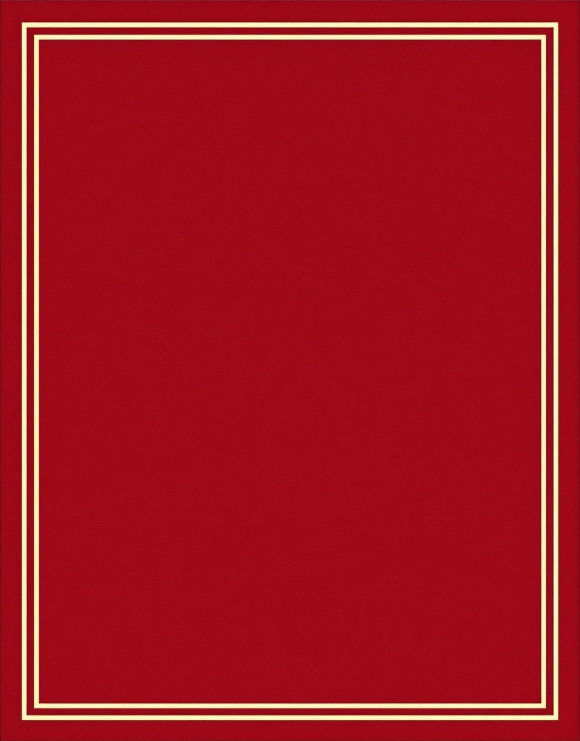 Classic Red Gold Border Rug