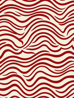 Crimson Swirl Abstract Design Rug