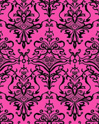 Bold Floral Damask Pattern Rug