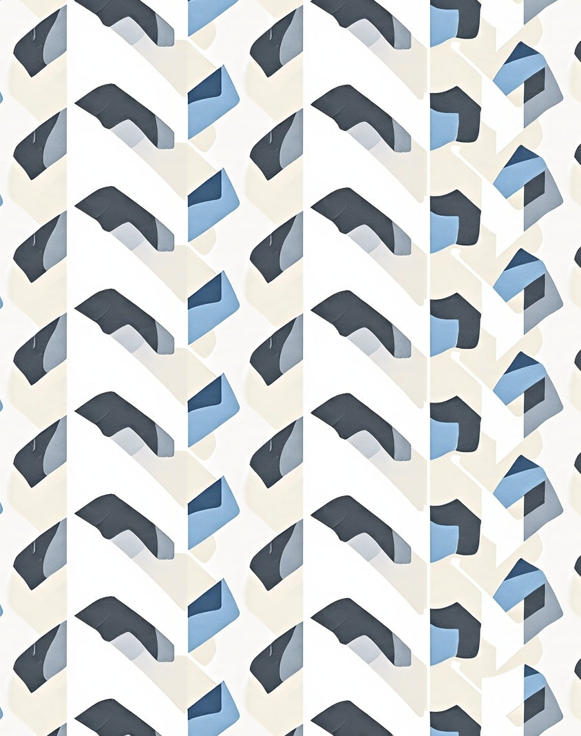 Geometric Chevron Pattern Rug