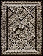 Intricate Geometric Maze Garden Pattern Rug
