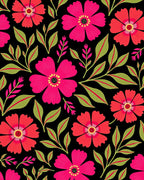 Bold Floral Pattern Design Rug