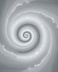 Monochromatic Spiral Vortex Pattern Rug