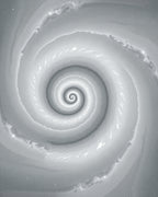 Monochromatic Spiral Vortex Pattern Rug
