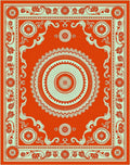 Ornate Mandala With Floral Accents Rug