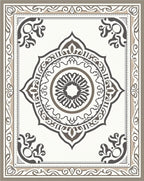 Classic Geometric Mandala Pattern Rug
