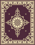 Antique Laurel Medallion Decorative Rug