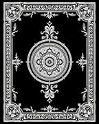 Intricate Mandala Border Design Rug