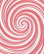Red and White Swirl Pattern Area Rug