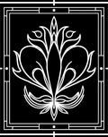 Art Deco Floral Symmetry Design Rug