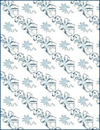 Light Blue Winter Snowflake Cluster Rug