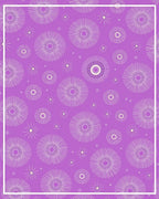 Radiant Starburst Patterned Purple Rug