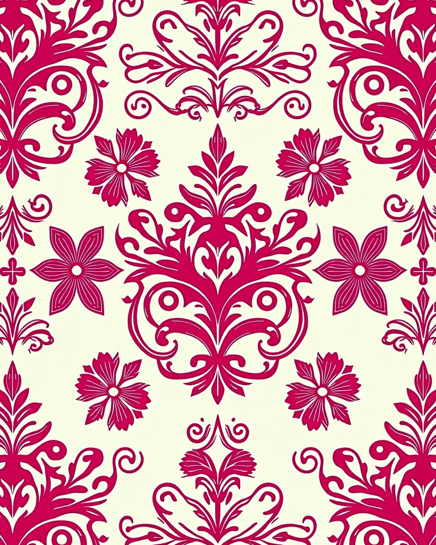 Regal Floral Damask Pattern Rug