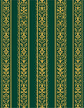 Elegant Regal Stripe Floral Pattern Rug