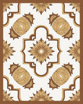 Geometric Floral Medallion Pattern Rug